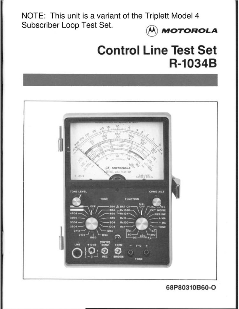 Motorola R-1034B instruction manual