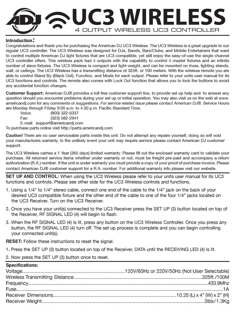 ADJ UC3 quick guide