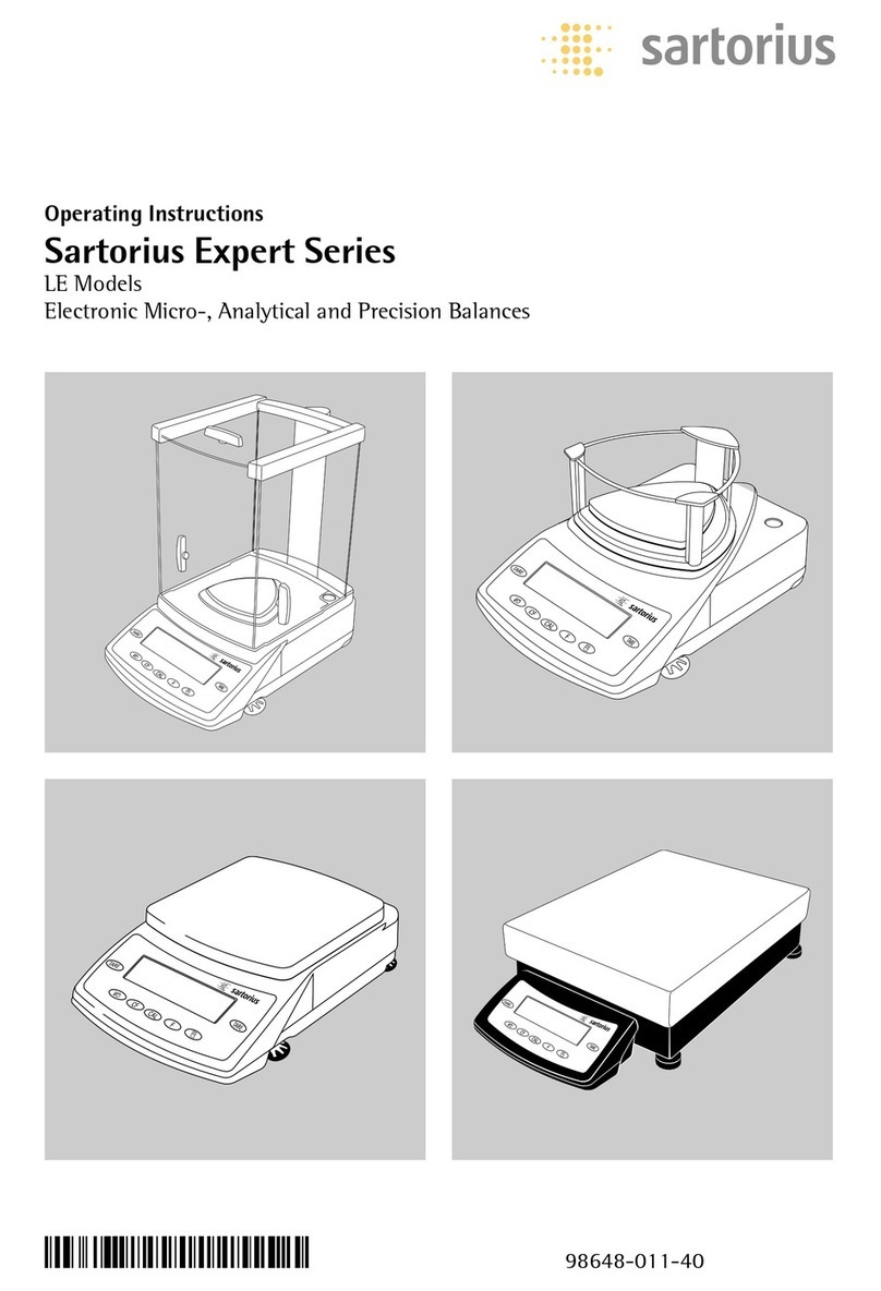 Sartorius LE series User manual