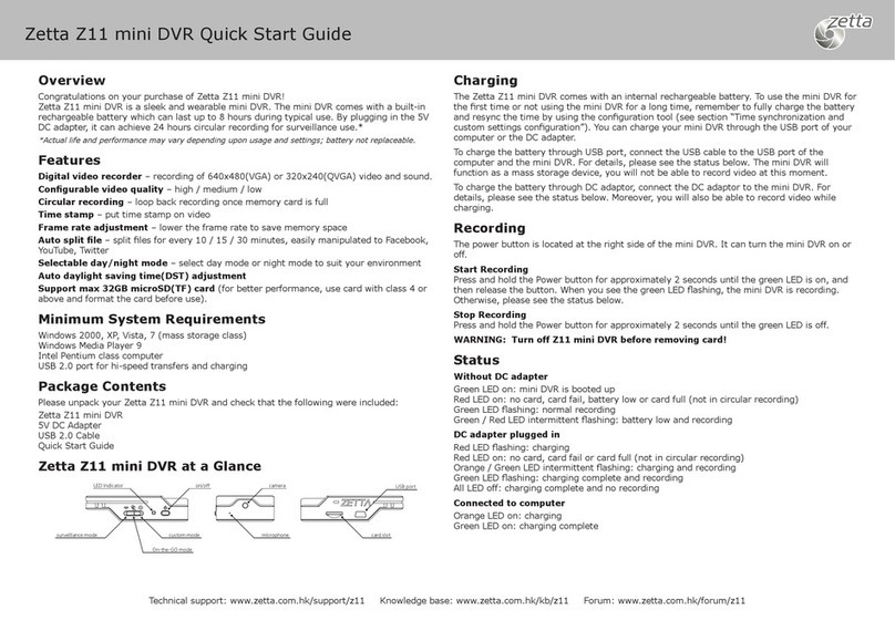 Zetta Z11 mini User manual