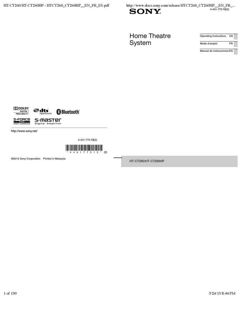 Sony HT-CT260 User manual