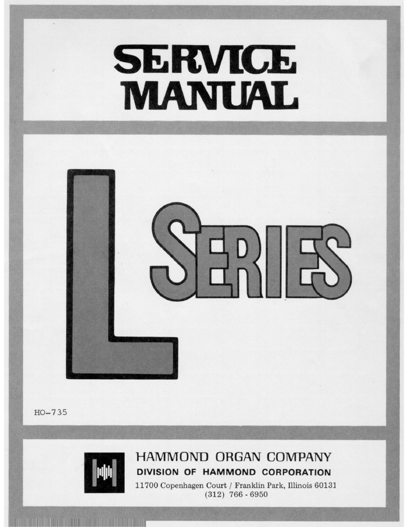Hammond L series User manual