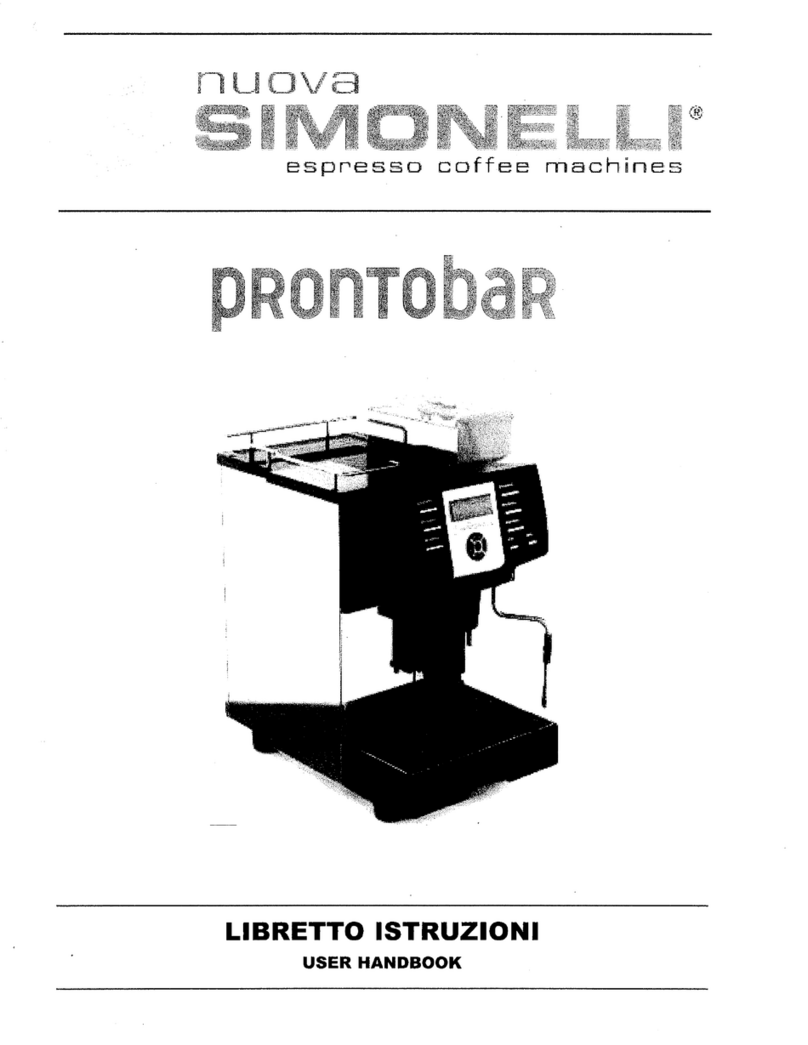 Nuova Simonelli PRONTOBAR User manual
