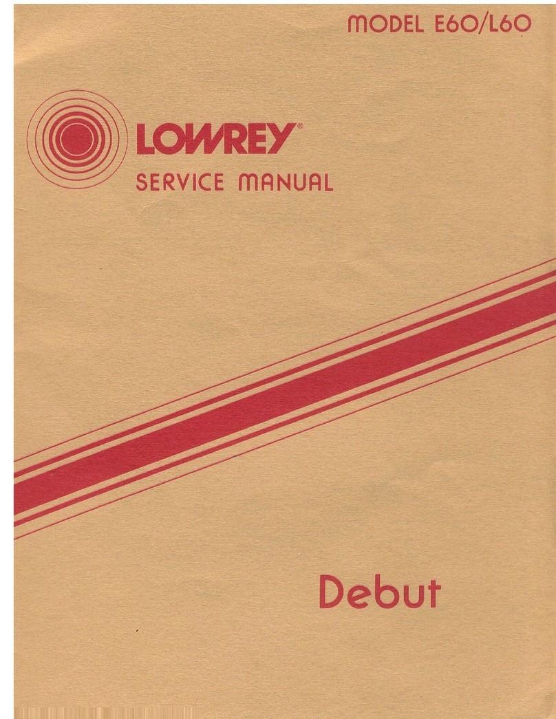 Lowrey E60 User manual
