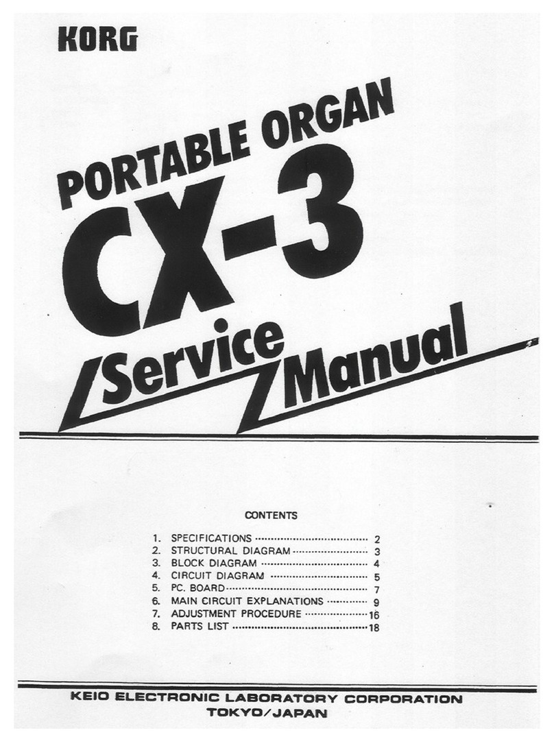 Korg EASYSTART CX-3 User manual