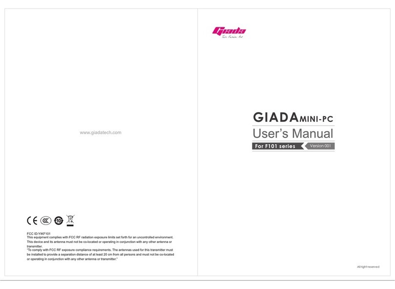 Giada f101 Series user manual