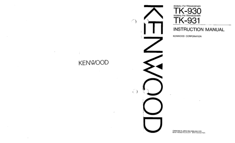 Kenwood TK-930 User manual Kenwood TK-930 User manual