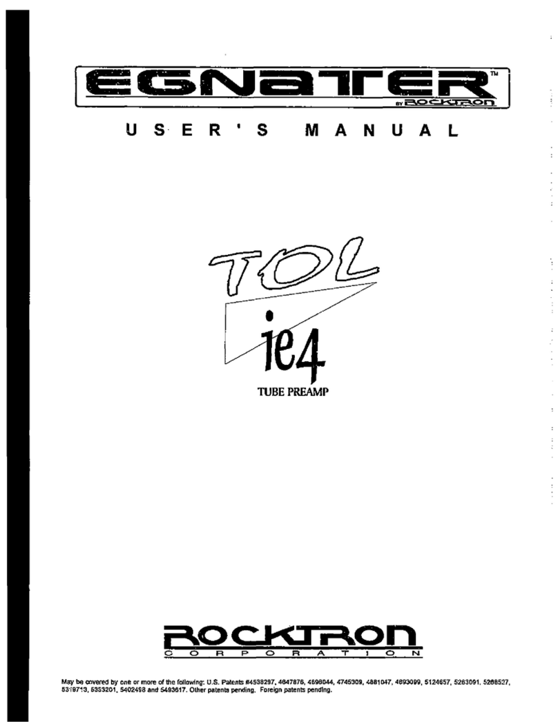 Egnater TOL ie4 User manual