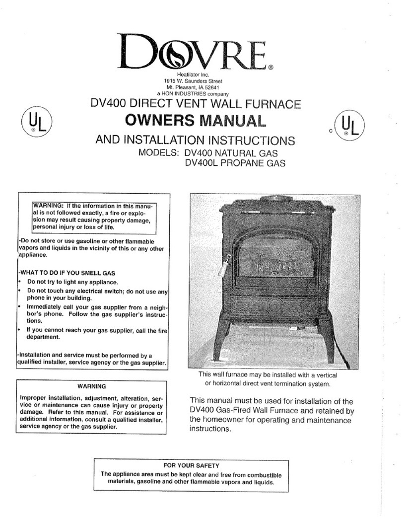 Dovre DV400 owner's manual