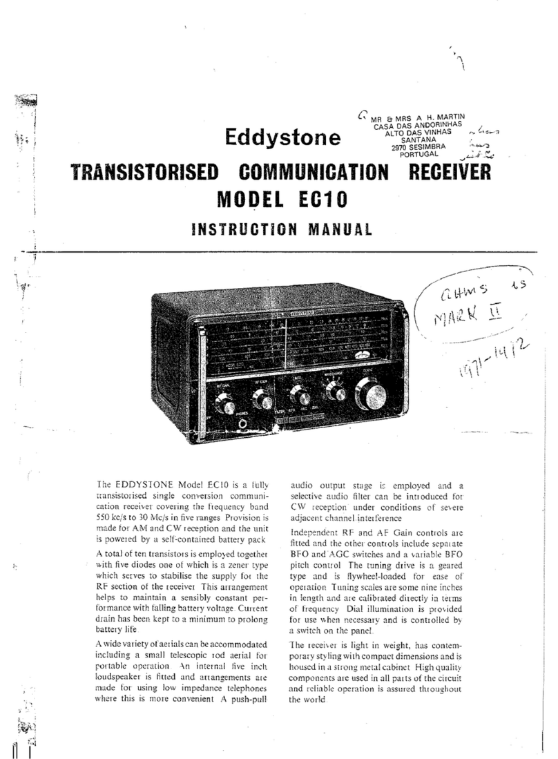 Eddystone EC10 User manual