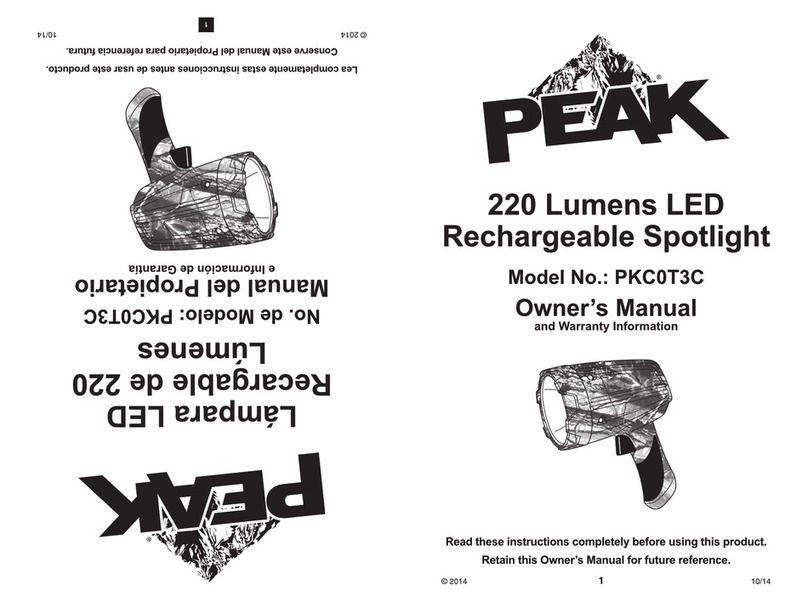 Peak PKC0T3C owner's manual