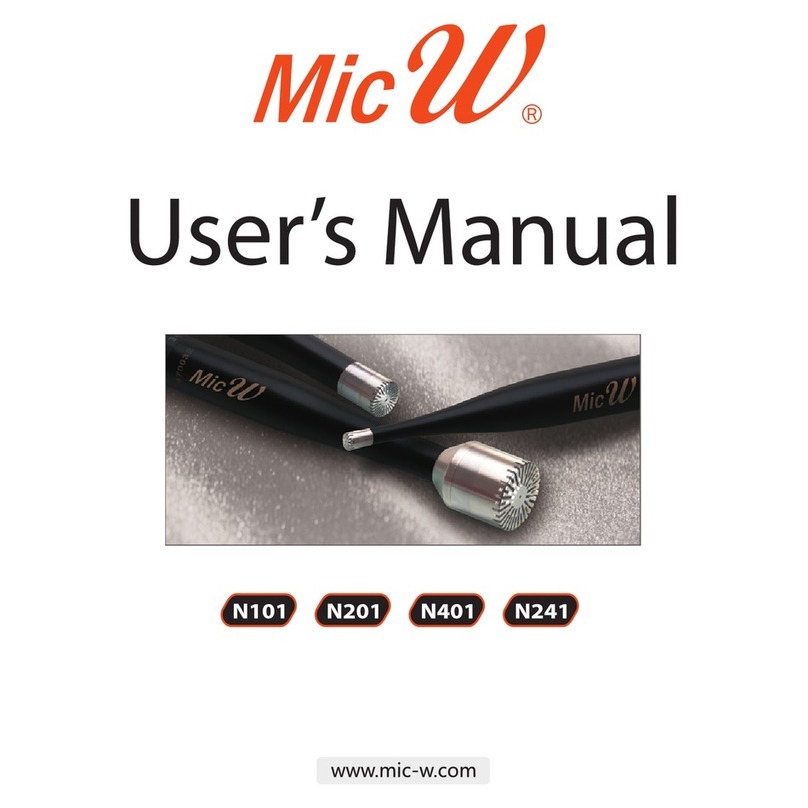 Mic W M101 user manual