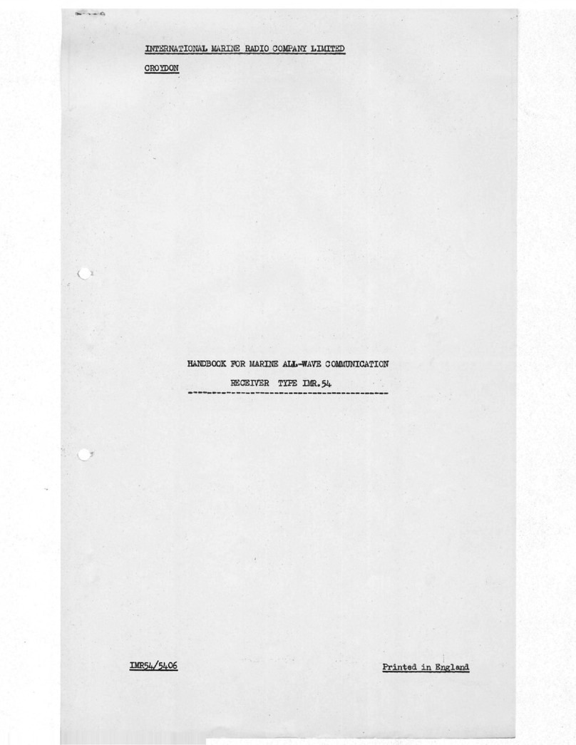 International Marine Radio Company IMR 54 Handbook