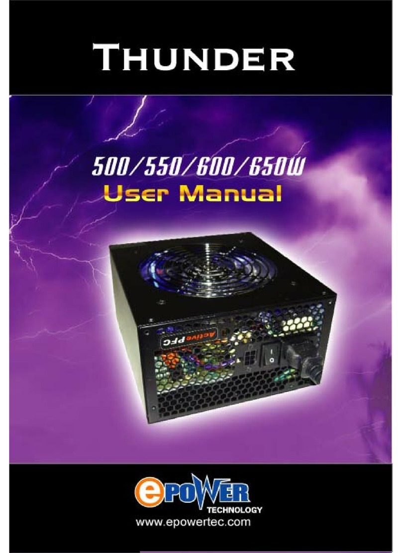 Epower Technology Thunder EP-500-TD2 user manual Epower Technology Thunder EP-500-TD2 user manual