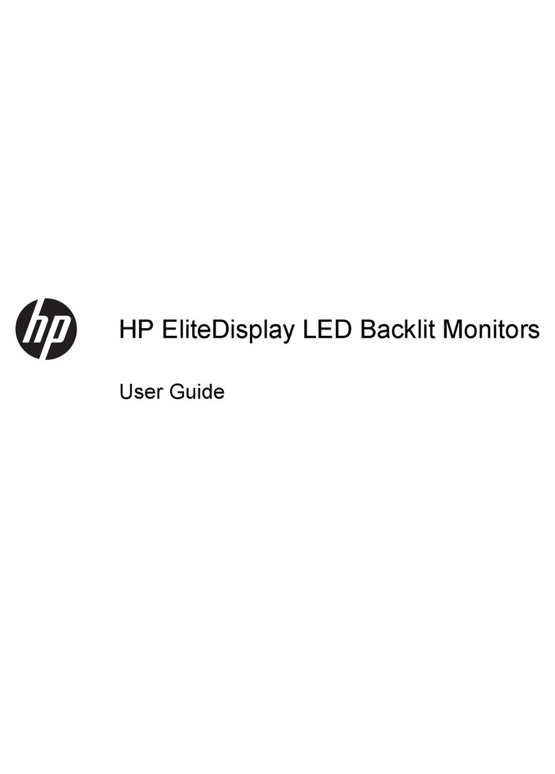 HP EliteDisplay LED Backlit Monitors User manual HP EliteDisplay LED Backlit Monitors User manual