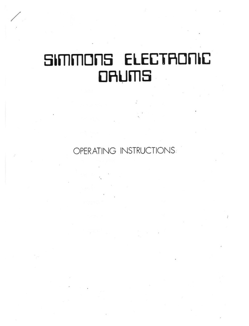 Simmons Five operating instructions