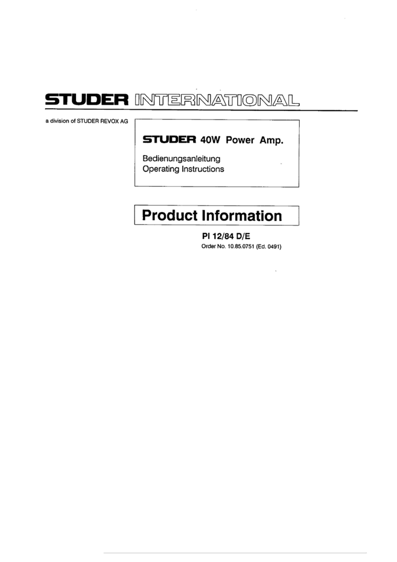 Studer A68 Product information