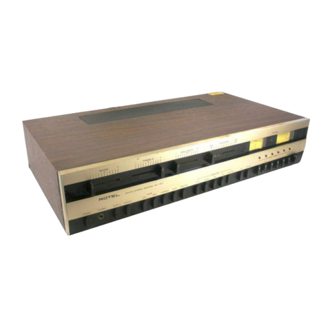 Rotel RX-7707 User manual Rotel RX-7707 User manual
