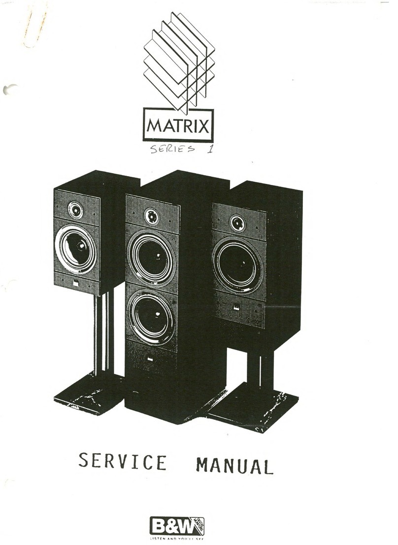 B&W electronics Matrix 1 Service manual