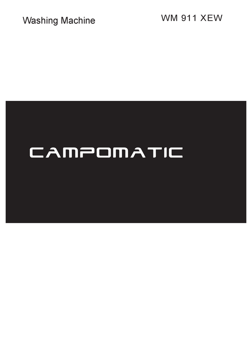 Campomatic WM 911 XEW owner's manual