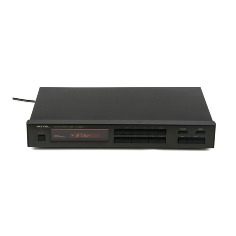 Rotel RT-930AX owner's manual