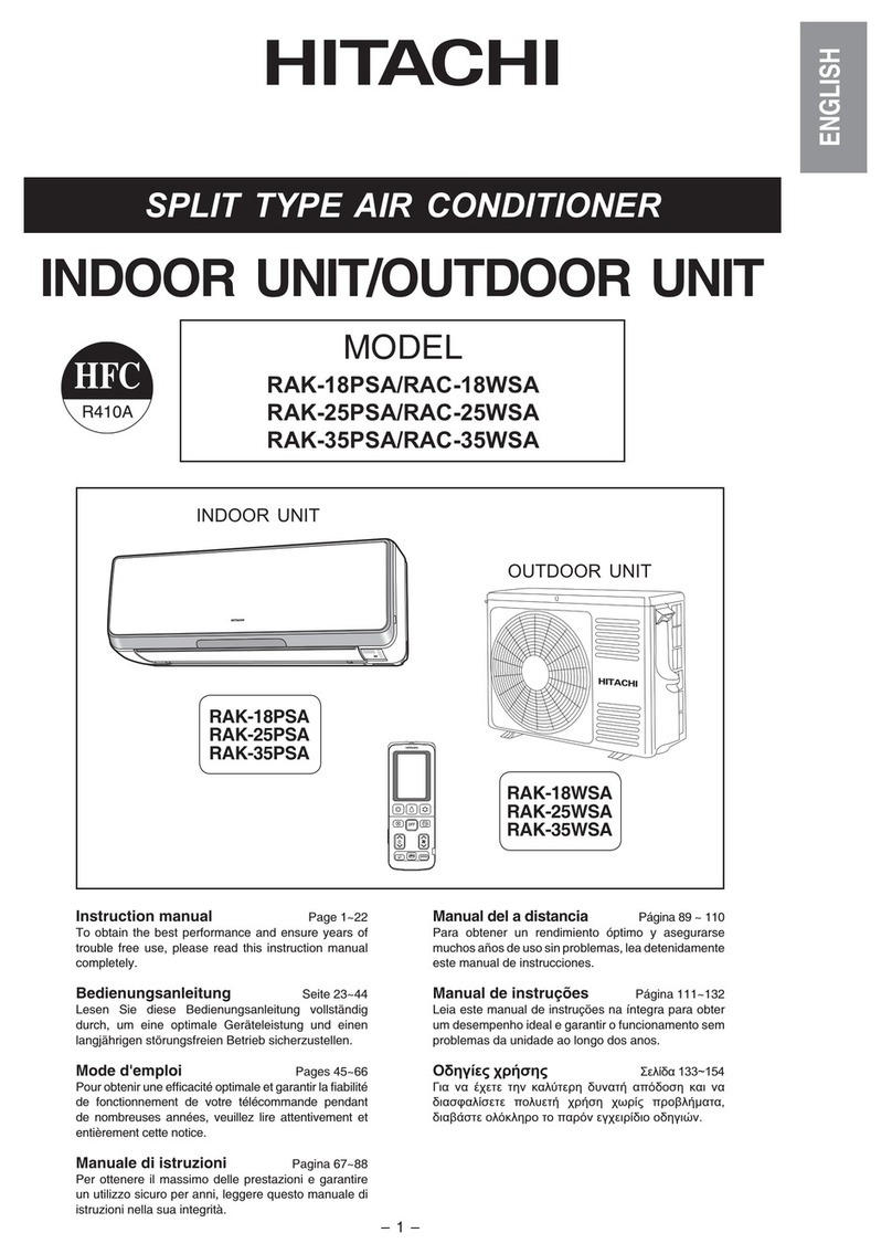 Hitachi RAK-18PSA User manual Hitachi RAK-18PSA User manual