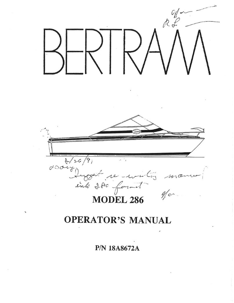 Bertram 286 User manual