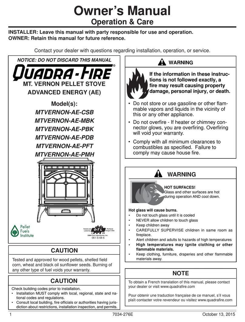 Hearth & Home QUARDA-FIRE MTVERNON-AE-CSB owner's manual Hearth & Home QUARDA-FIRE MTVERNON-AE-CSB owner's manual