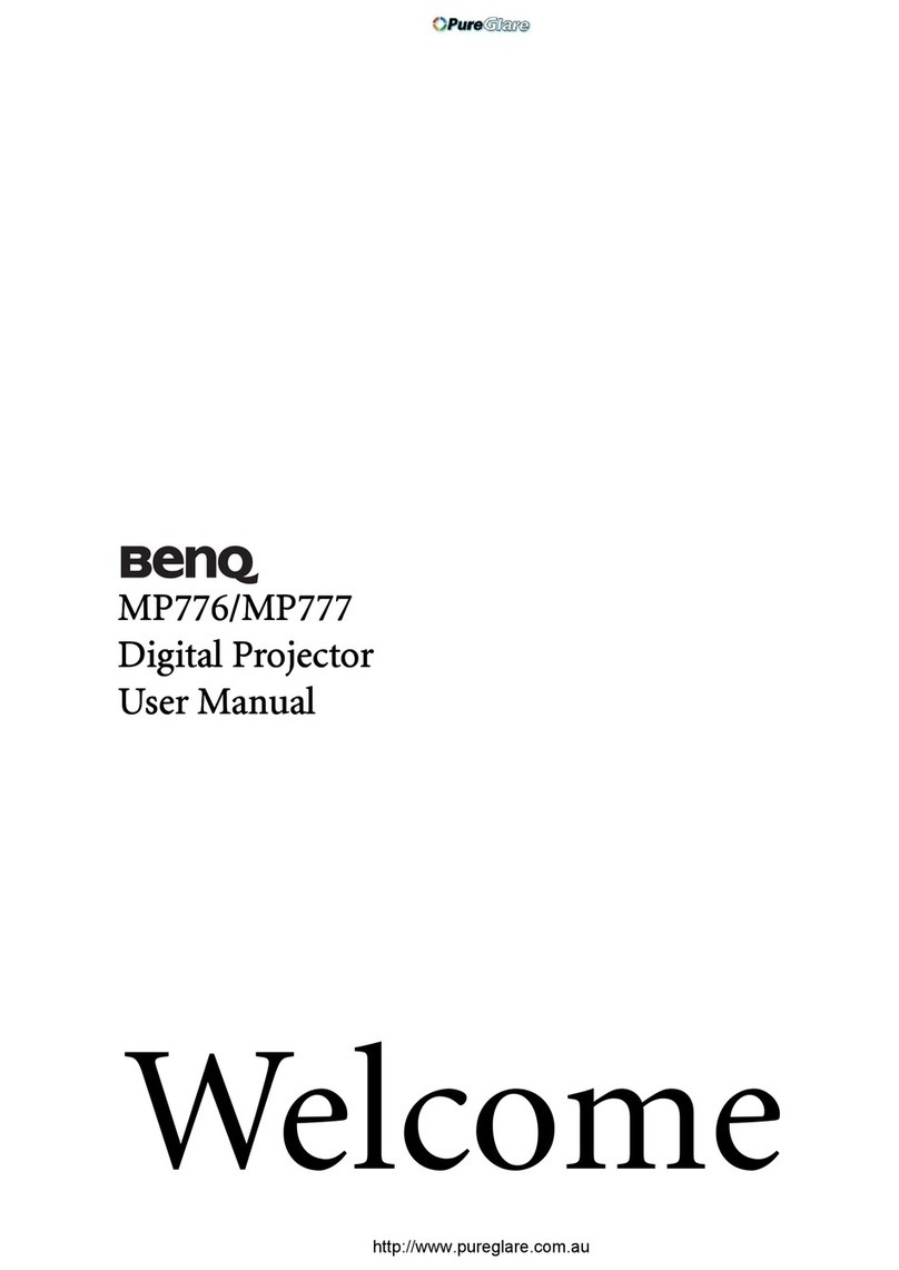 BenQ MP776 - XGA DLP Projector User manual