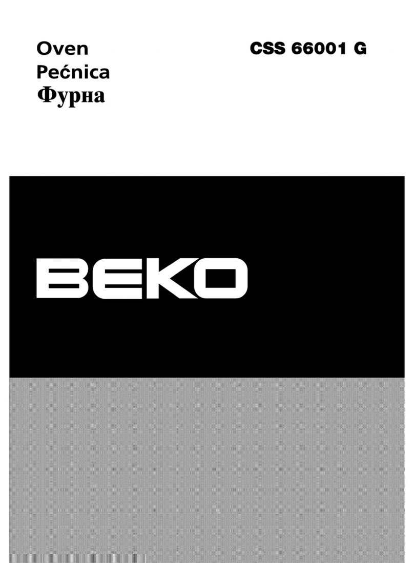 Beko CSS 66001 G manual