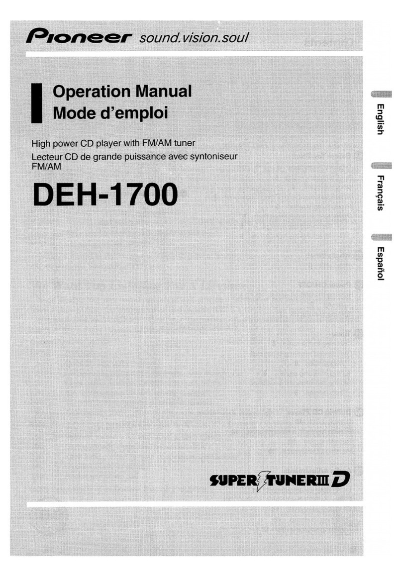Pioneer DEH-1700 Operation manual