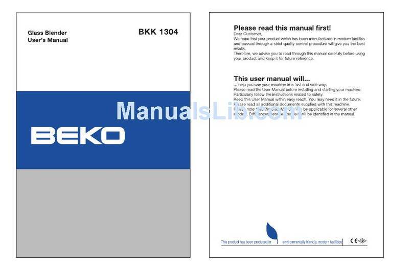 Beko BKK 1304 user manual