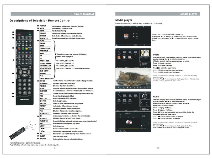 Palsonic TFTV3842DTR User manual