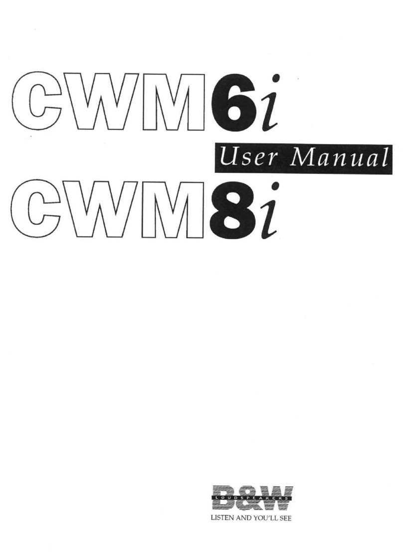 Bowers & Wilkins CWM6i user manual