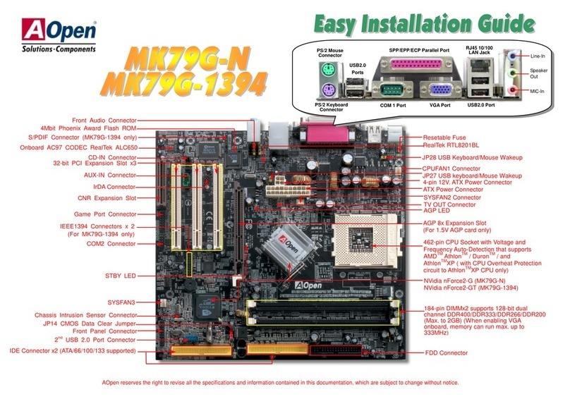 AOpen MK79G-N installation guide