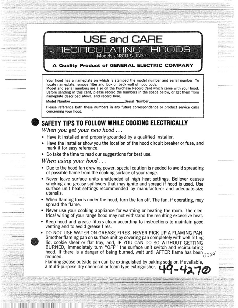 GE JN310 Installation instructions GE JN310 Installation instructions