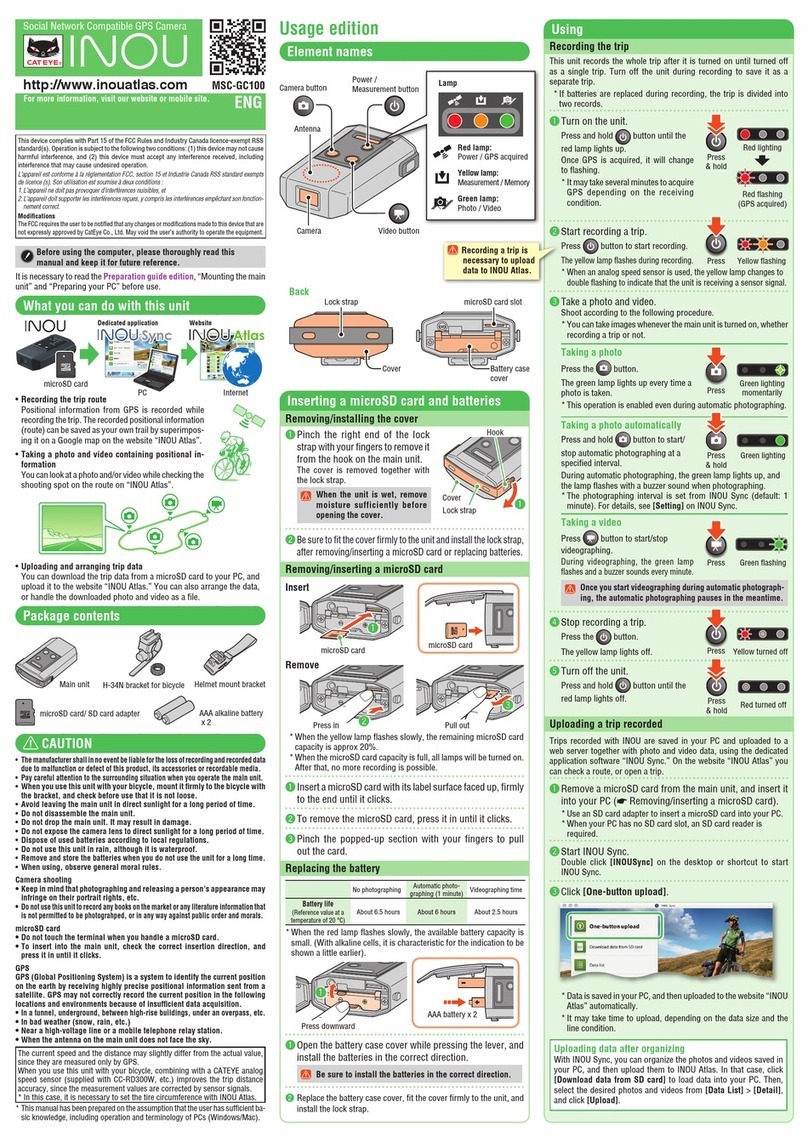 Inou MSC-GC100 user manual