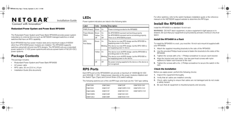 NETGEAR RPS4000 installation guide NETGEAR RPS4000 installation guide