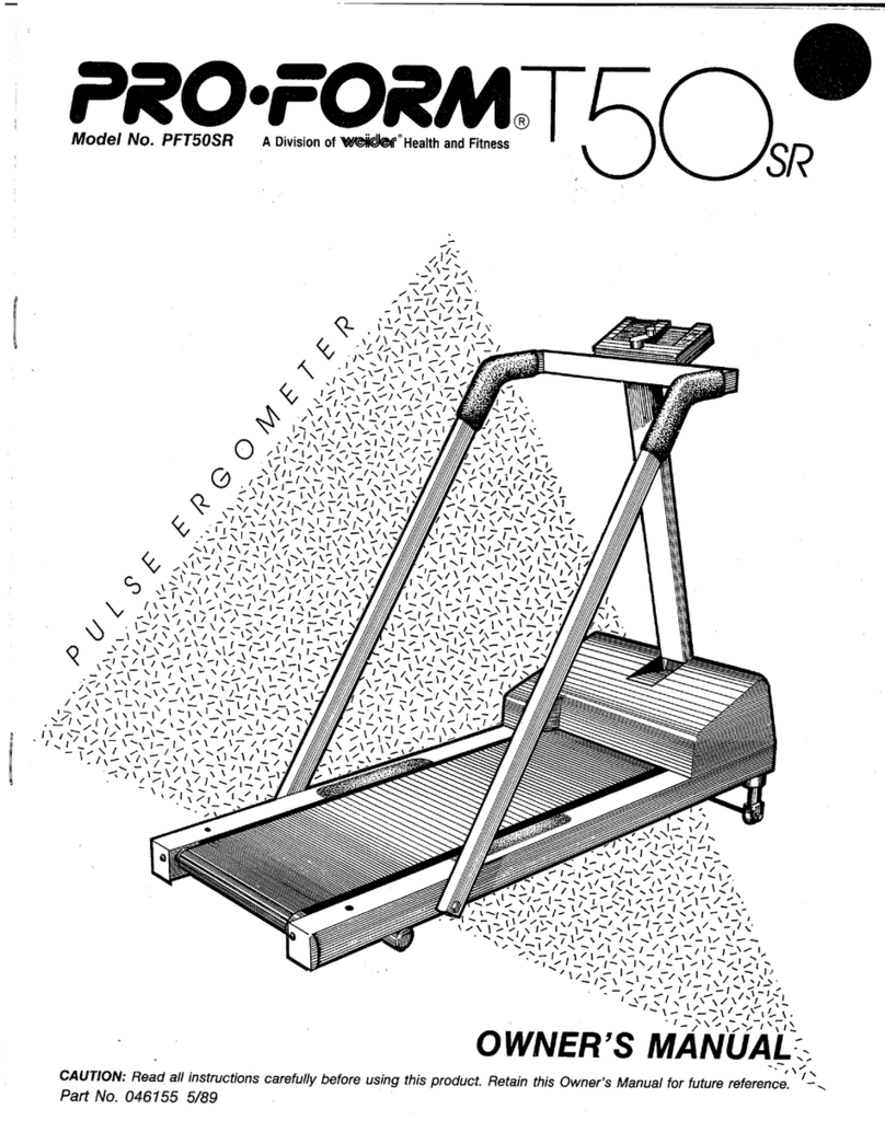 Pro-Form PFT50SR User manual