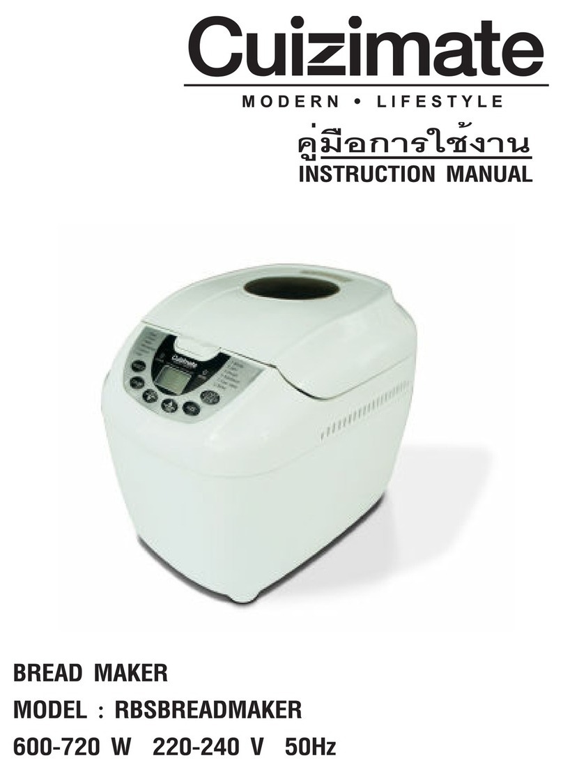 Cuizimate RBSBREADMAKER instruction manual