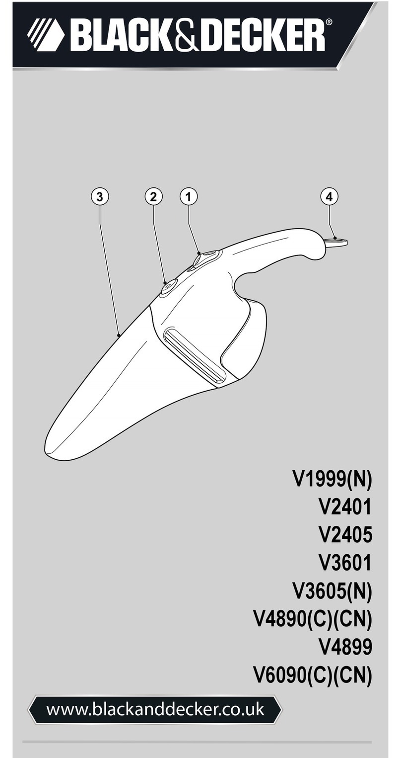 Black & Decker Dustbuster V1999 Original instructions