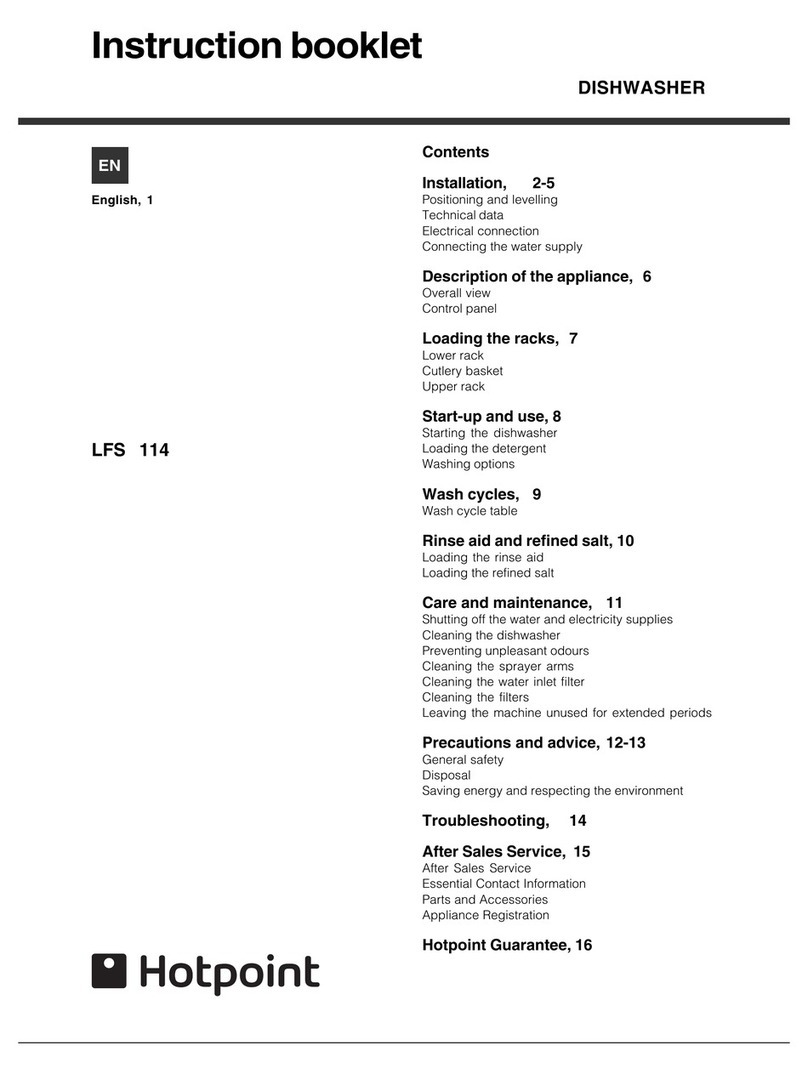 Hotpoint LFS 114 Instruction booklet