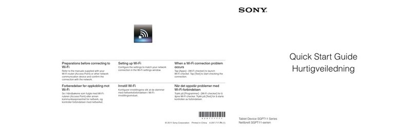 Sony SGPT11 Series User manual
