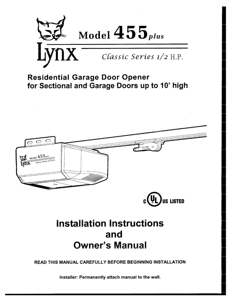Lynx 455 plus classic series User manual