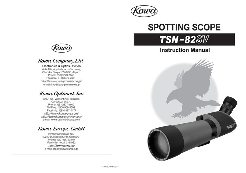 Kowa TSN-82SV instruction manual