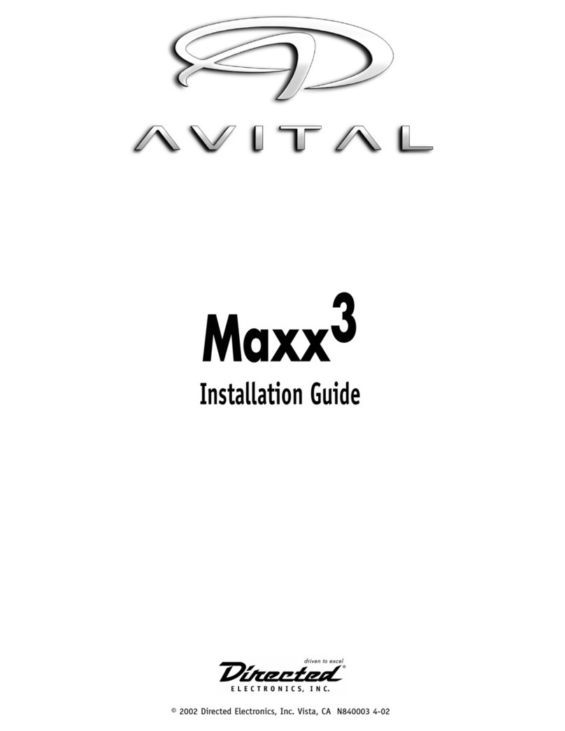 Directed Electronics MAXX3 installation guide