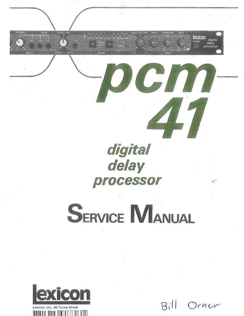 Lexicon PCM-41 User manual