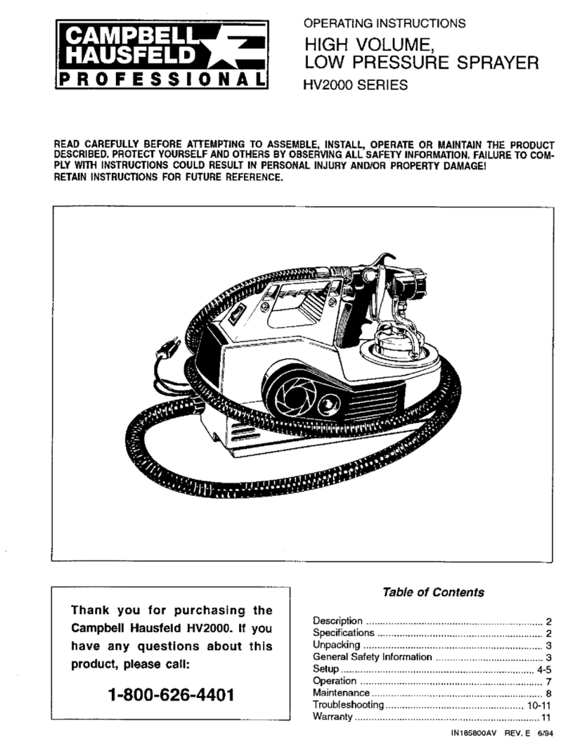 Campbell Hausfeld HV2000 Series User manual
