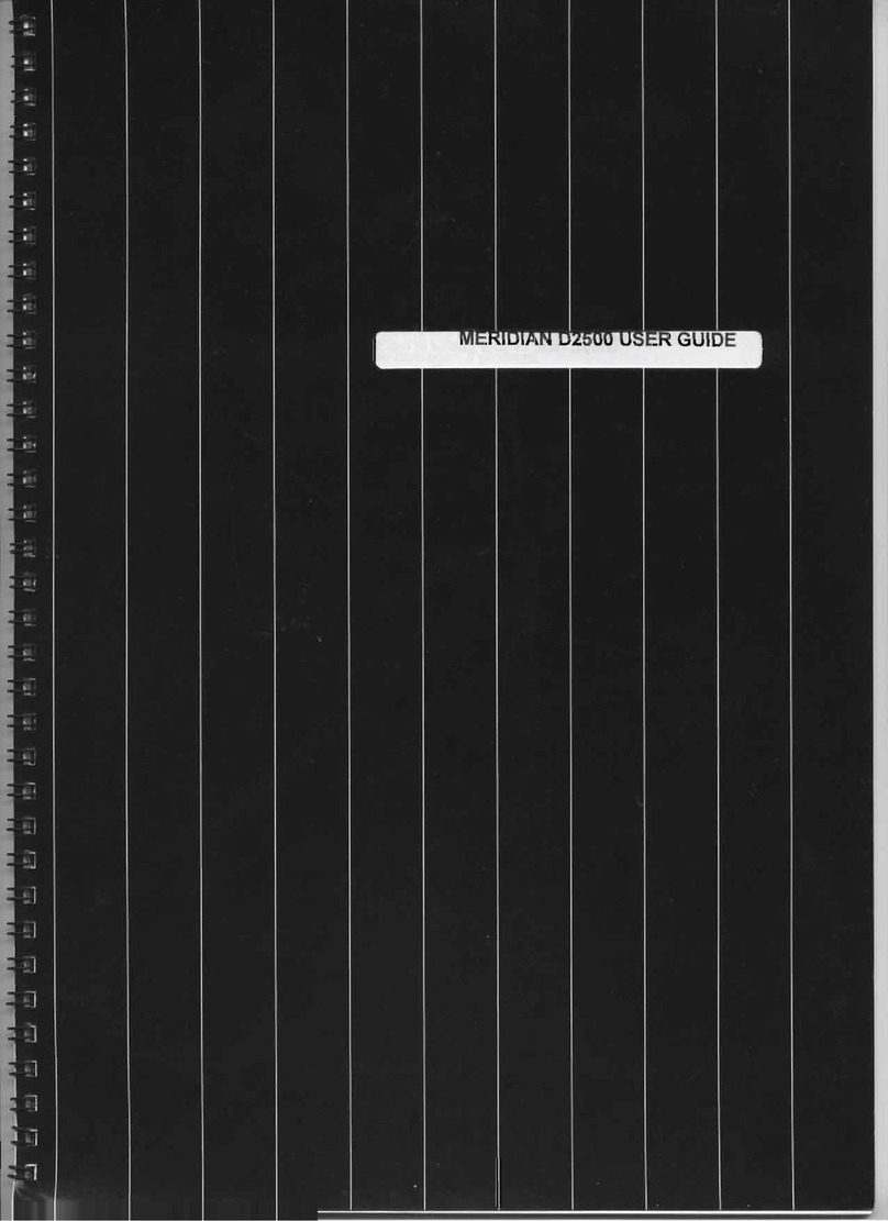 Meridian DB2500 user guide