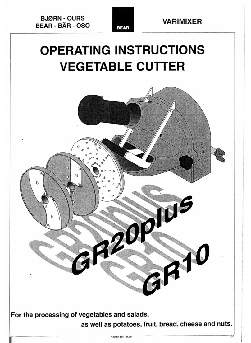 Varimixer GR20plus operating instructions